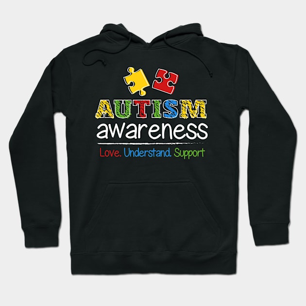 Autism Love Understand Support Hoodie by specaut